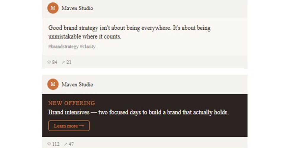 Example of consistent branding across touchpoints