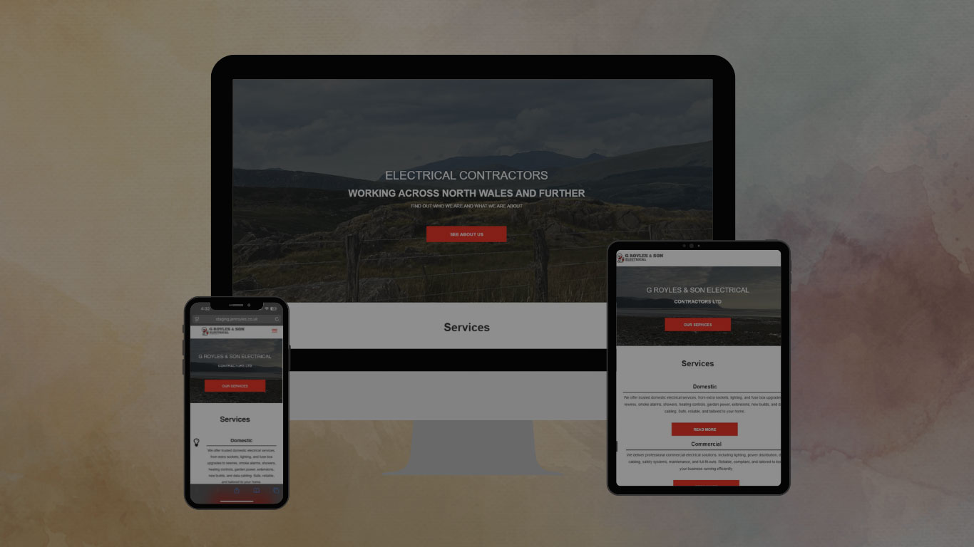 Electrical services company website