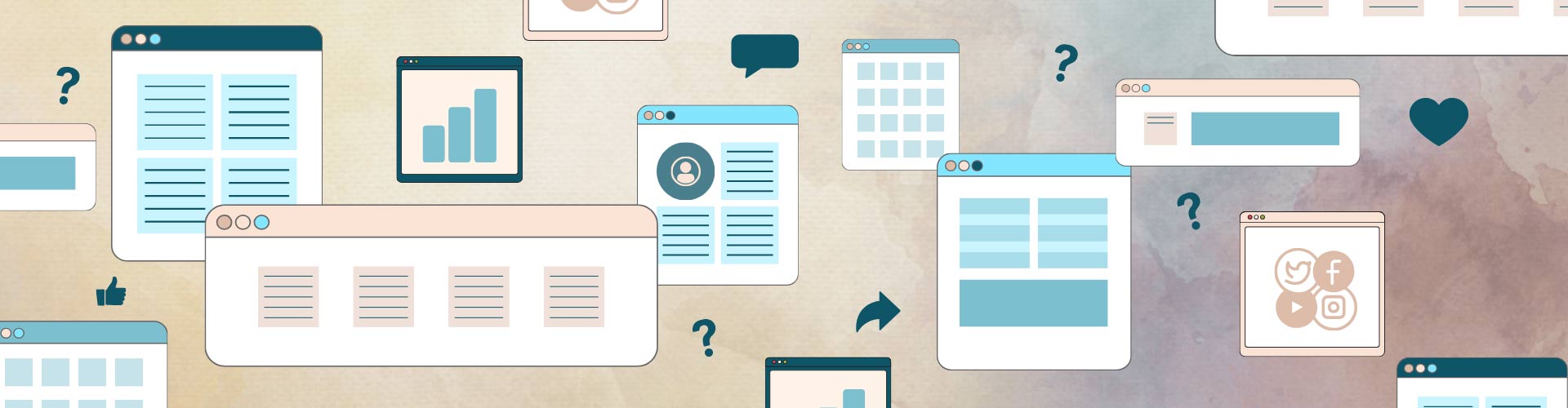 Small business owner surrounded by marketing tools and open tabs, unsure what to focus on